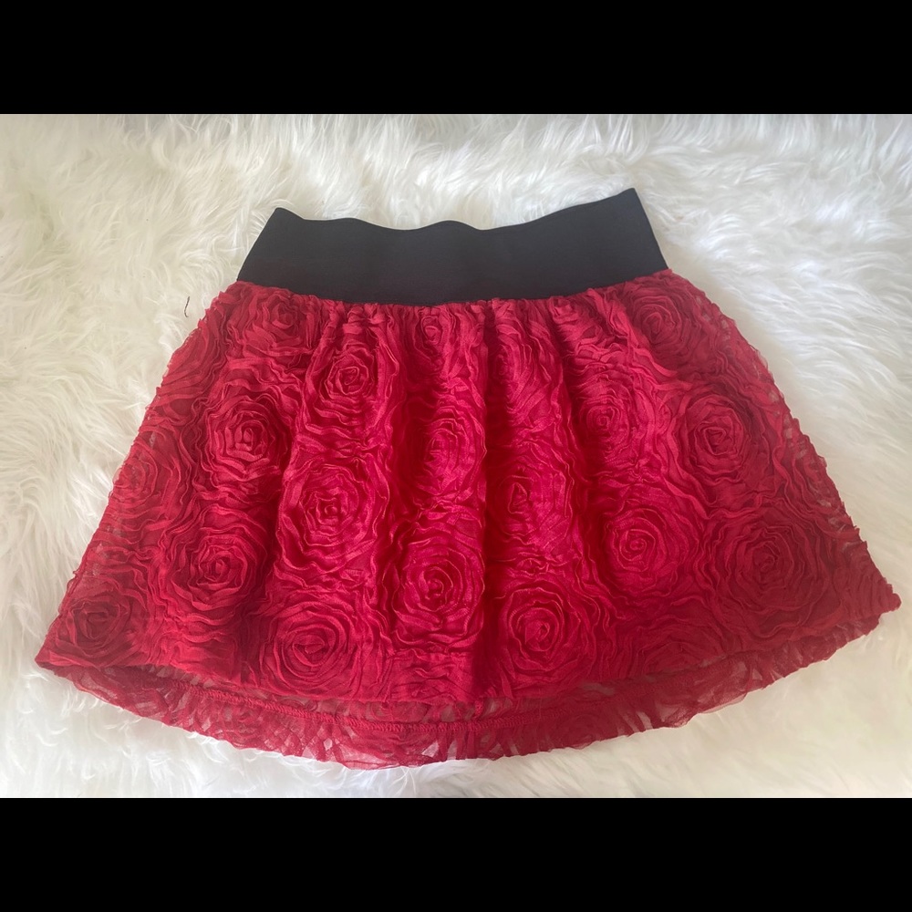 Red skirt